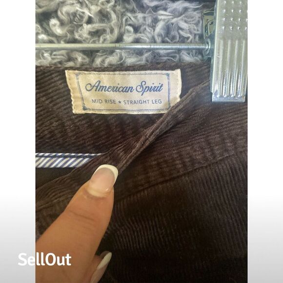 Tommy Hilfiger Women's Brown Corduroy Flared Pants Casual 5-Pocket - Picture 5 of 10